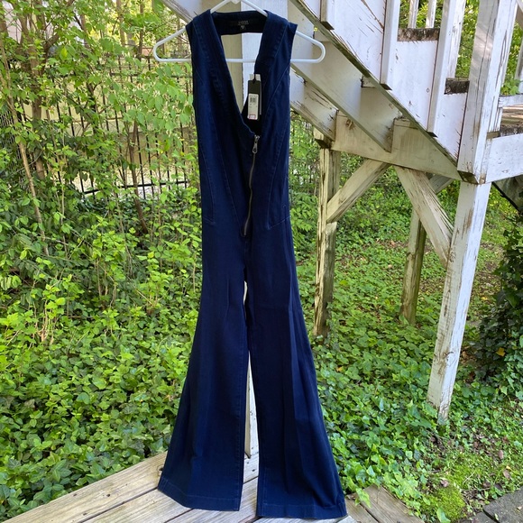 Guess bell bottom Judo Overall sz 23 NWT - Picture 1 of 7